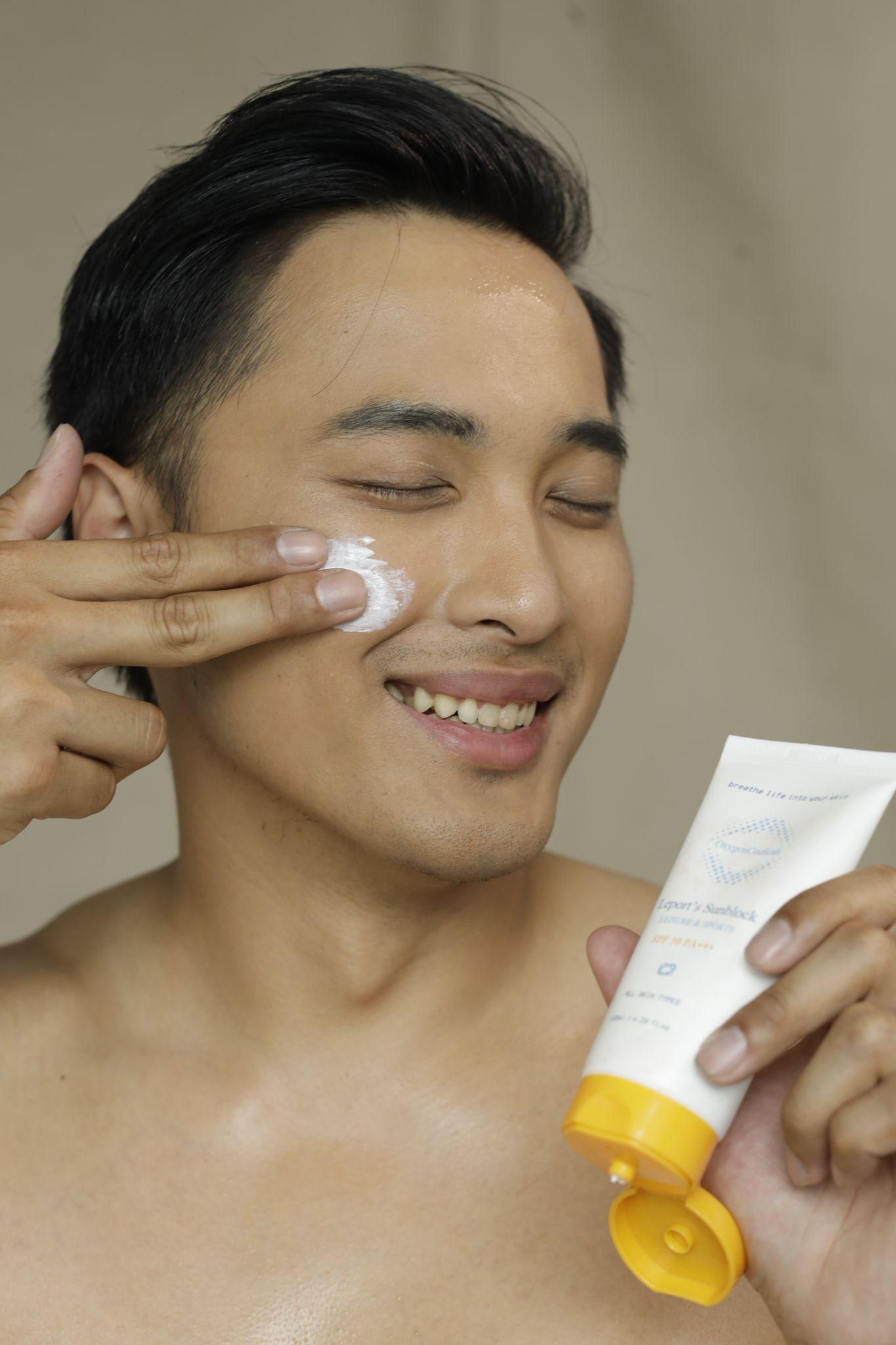 Applying sunscreen to often-missed areas